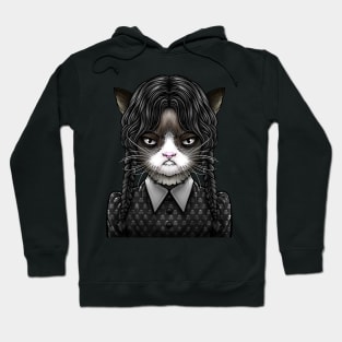 Wednesday Addams CAT Hoodie